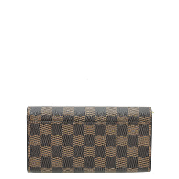 Louis Vuitton Ebene Sarah Wallet w/A.S Initials