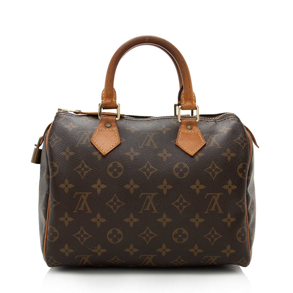 Louis Vuitton Vintage Monogram Canvas Speedy 25 Satchel (SHF-17555)