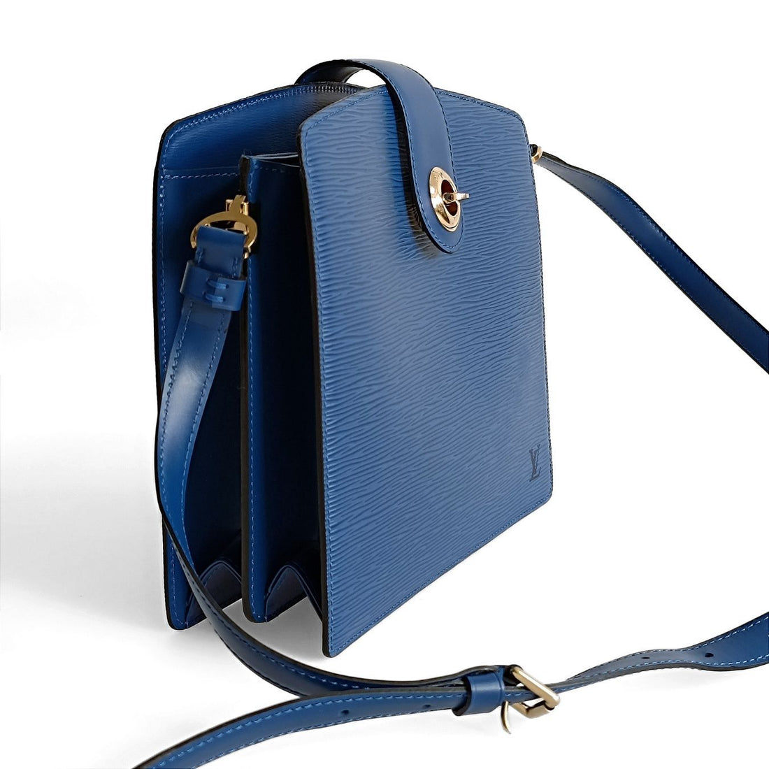 LOUIS VUITTON Cluny Plain Epi shoulder bag light blue