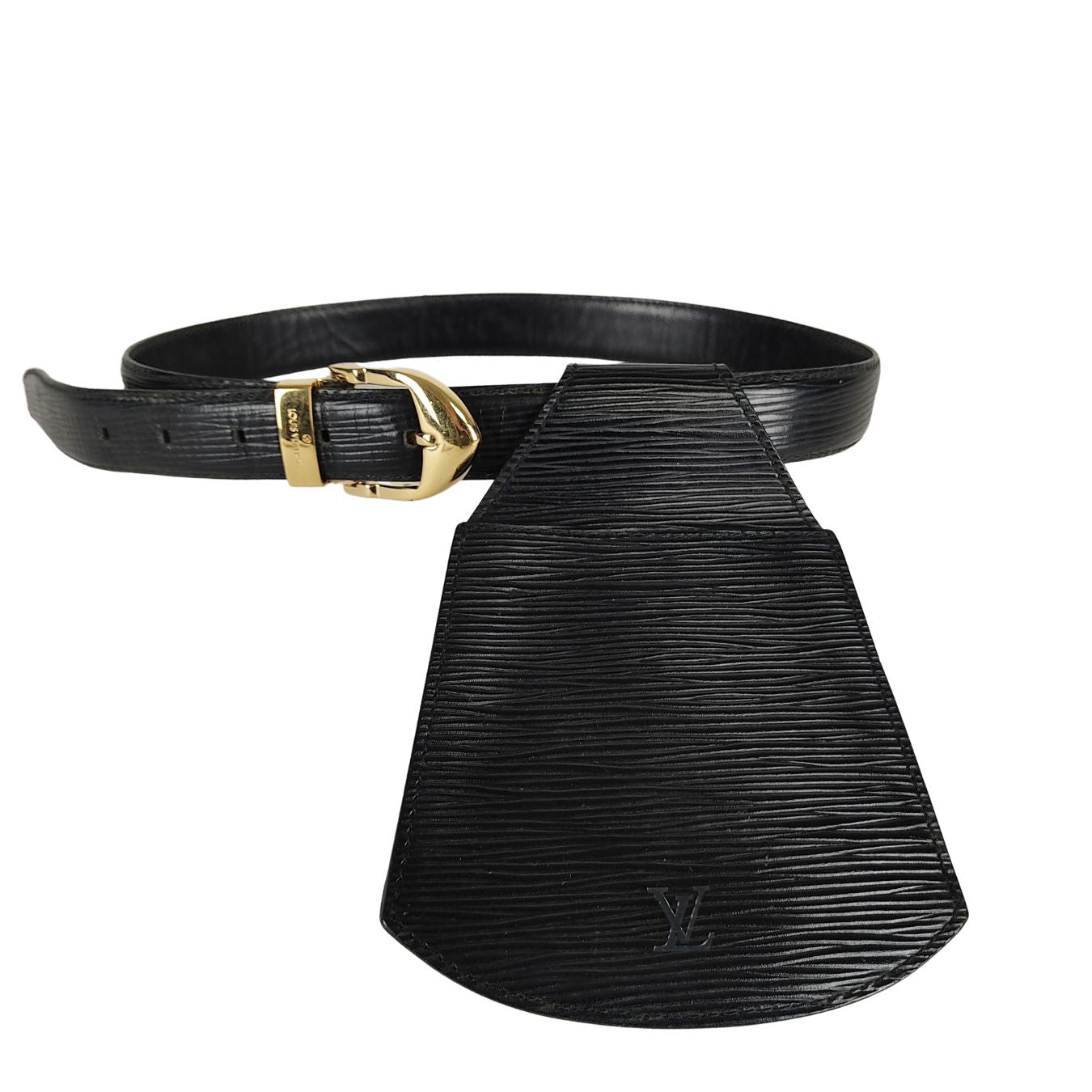 LOUIS VUITTON fanny pack Sherwood Epi black belt
