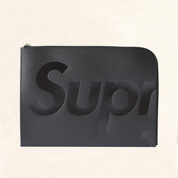 Louis Vuitton | Supreme Black Epi Pochette Jour | GM