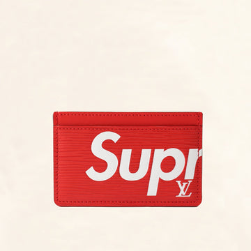 Louis Vuitton | Supreme Epi Card Holder | Red