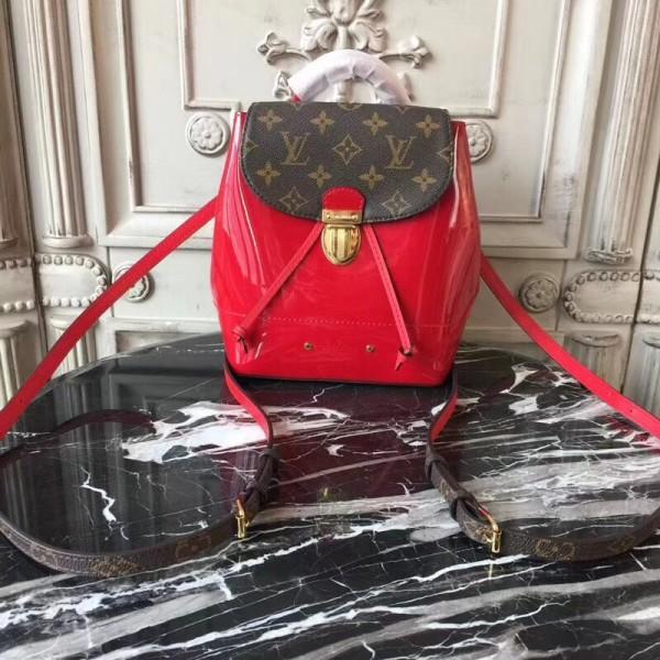 Louis Vuitton Hot Springs Backpack Patent Leather Red