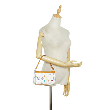 LOUIS VUITTON Monogram Multicolore Pochette Accessoires White