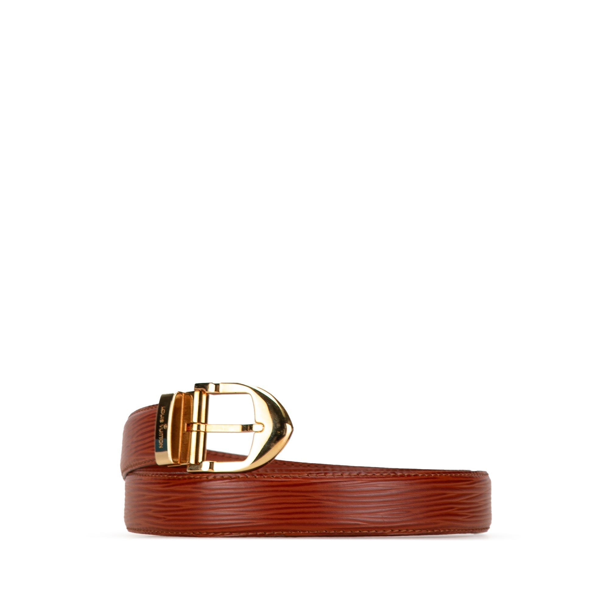 Brown Louis Vuitton Epi Ceinture Belt