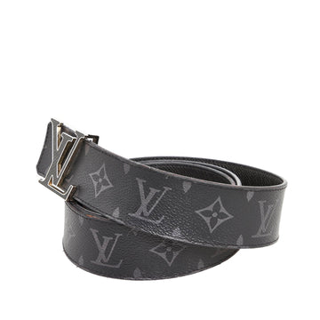 LOUIS VUITTON Monogram Eclipse Initiales Belt