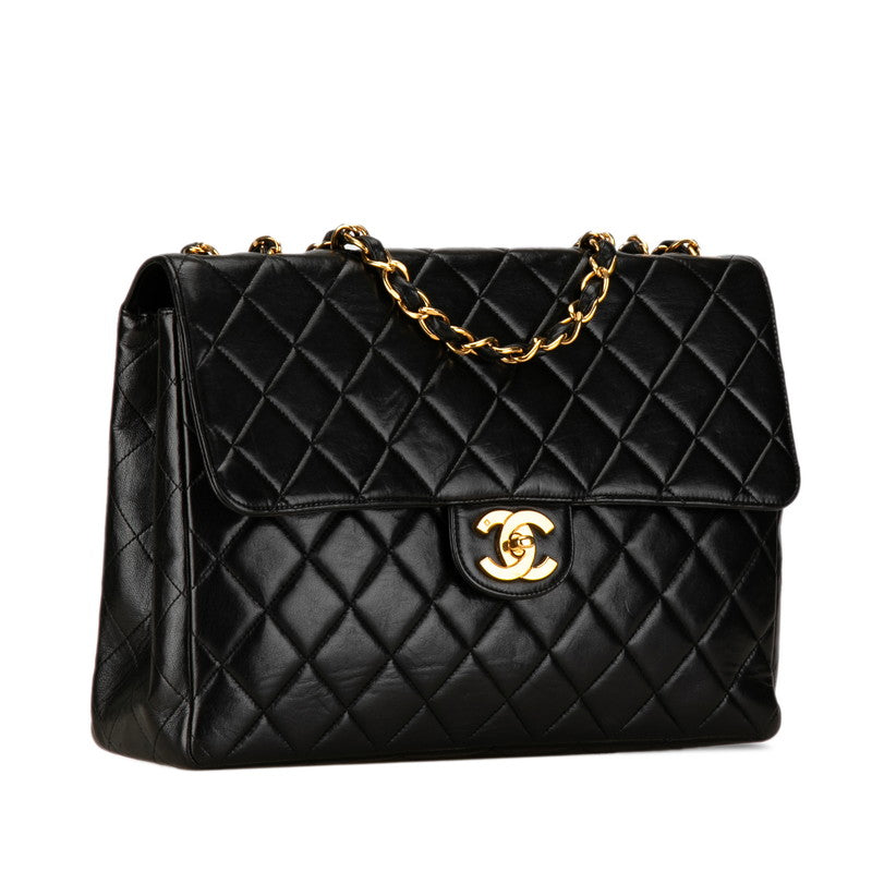 Chanel Jumbo Classic Single Flap Bag Leather Shoulder Bag in Good condition