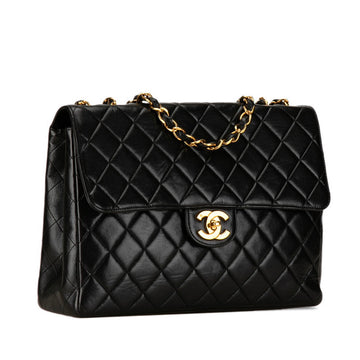 Chanel Jumbo Classic Single Flap Bag Leather Shoulder Bag in Good condition