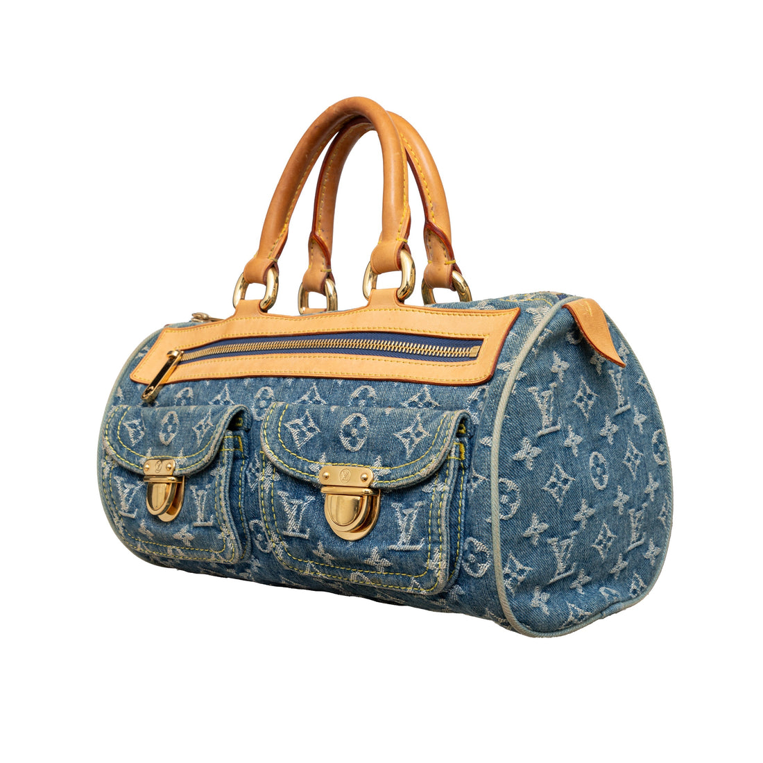LOUIS VUITTON Louis Vuitton Neo Speedy Monogram Denim Handbag