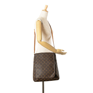 Brown Louis Vuitton Monogram Musette Salsa GM Crossbody Bag