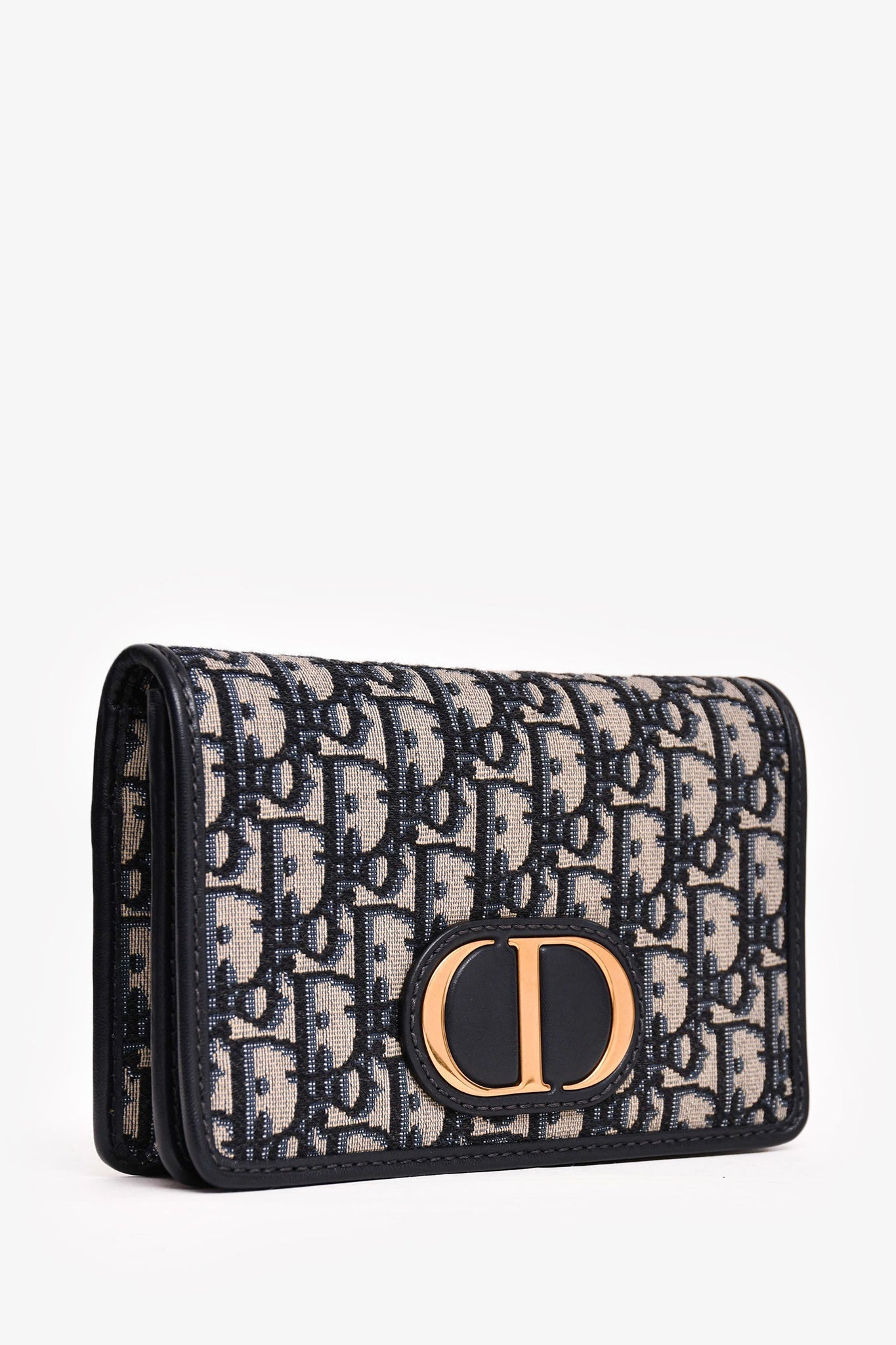 Christian Dior 2020 Navy Leather Oblique 2 In 1 30 Montage Belt/Shoulder Bag