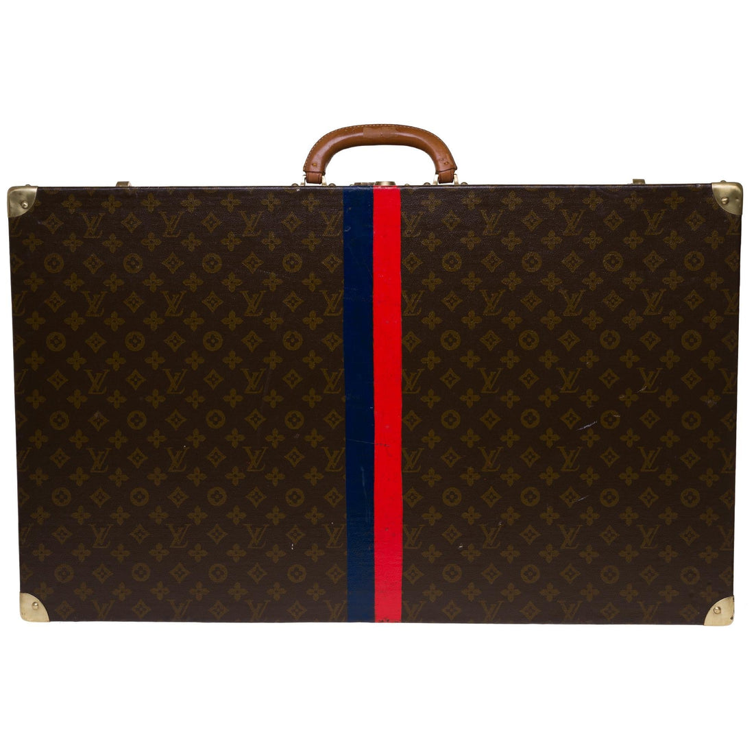 LOUIS VUITTON Rare 75 Suitcase in brown monogram canvas