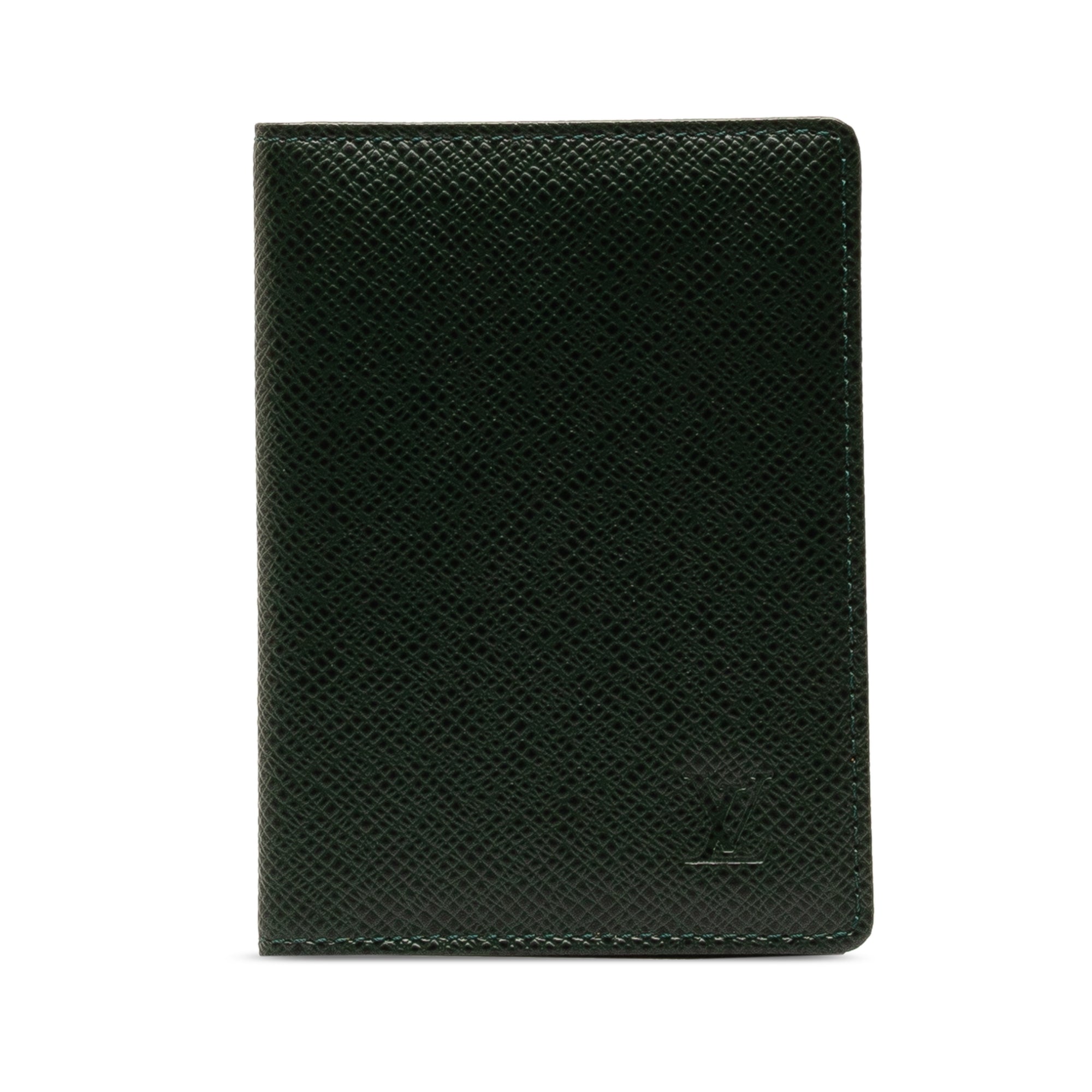 Green Louis Vuitton Taiga Business Card Holder