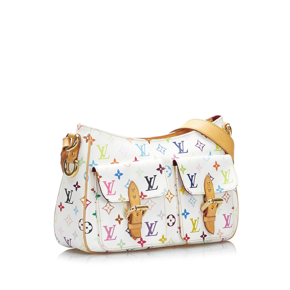 LOUIS VUITTON Monogram Multicolore Lodge PM White