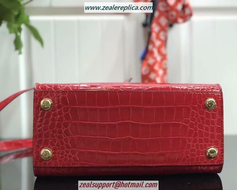 Louis Vuitton City Steamer PM Crocodilien Briliant Cerise