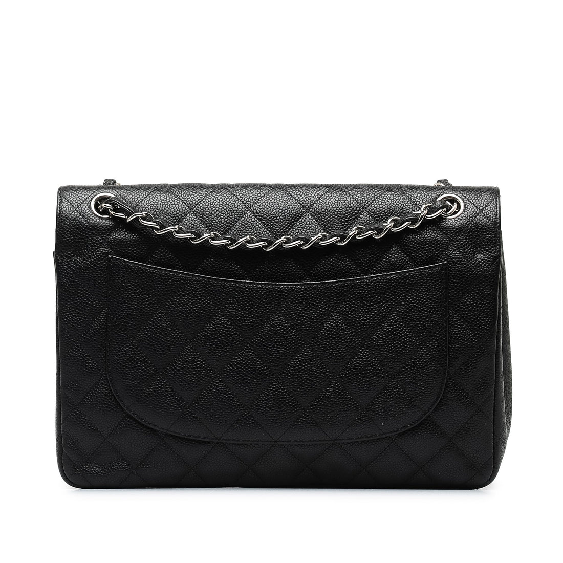 Chanel Jumbo Classic Caviar Double Flap Shoulder Bag