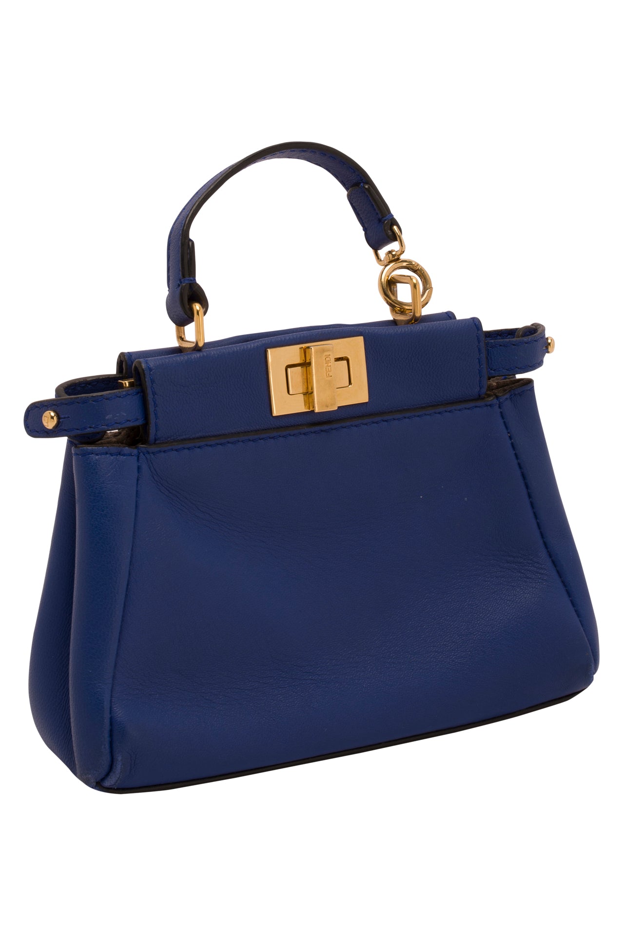 FENDI Nappa Micro Peekaboo Iconic Satchel Iris