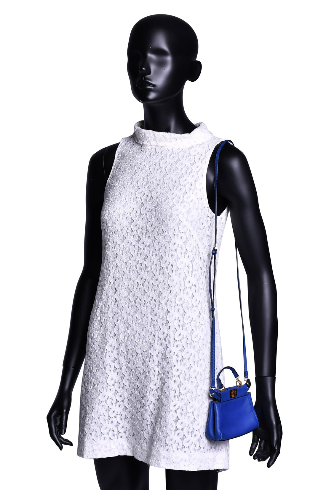 FENDI Nappa Micro Peekaboo Iconic Satchel Iris