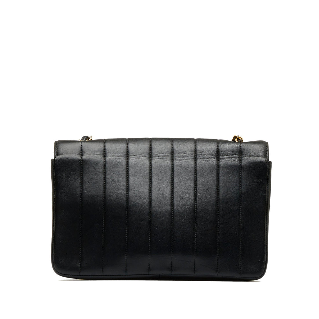 Chanel Lambskin Vertical Border Flap Crossbody Bag