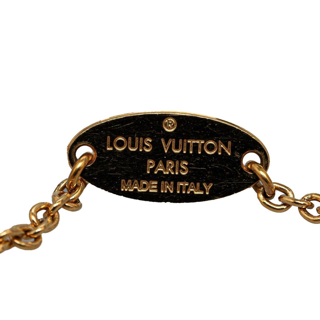 Gold Louis Vuitton Essential V Bracelet