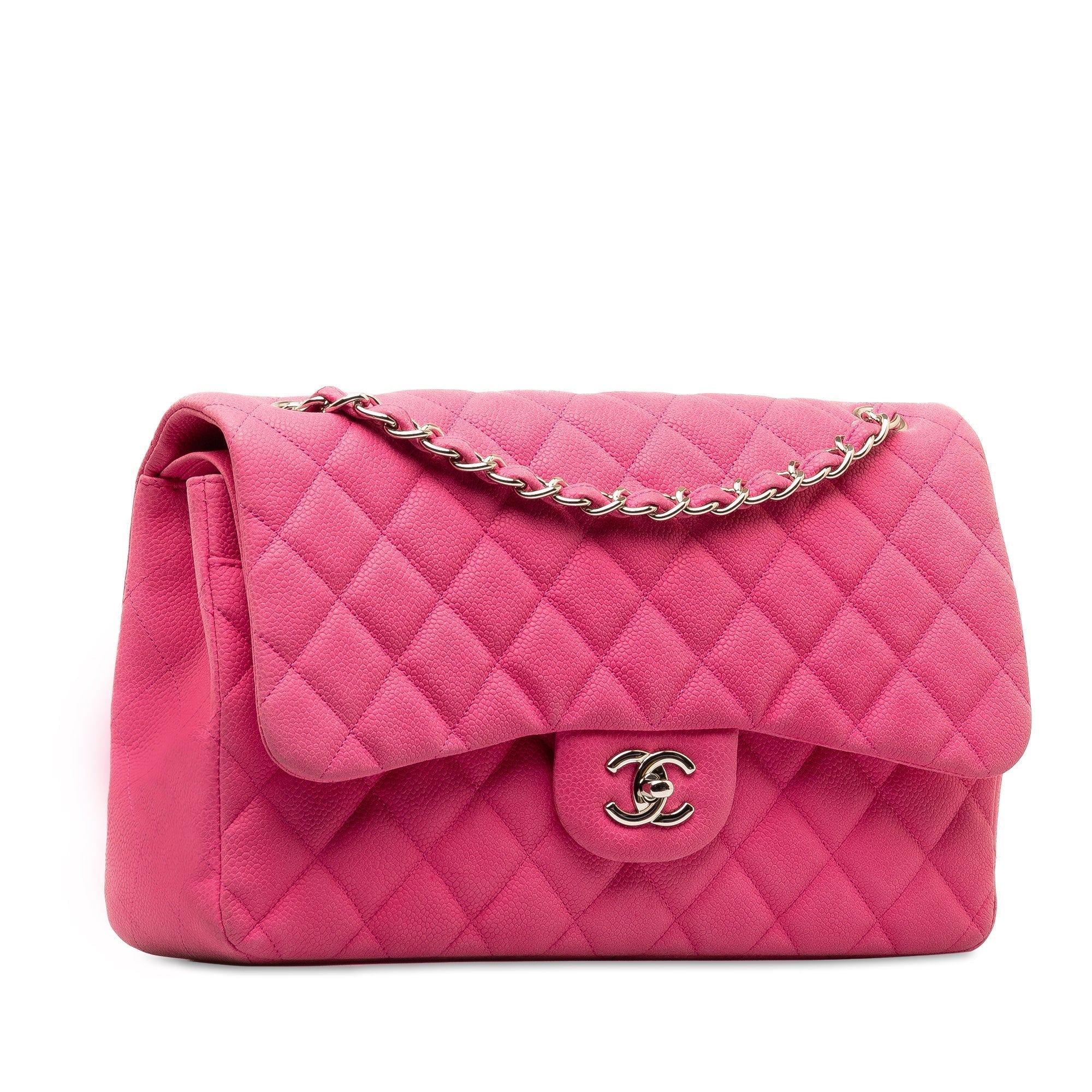 Chanel Jumbo Classic Caviar Double Flap Shoulder Bag