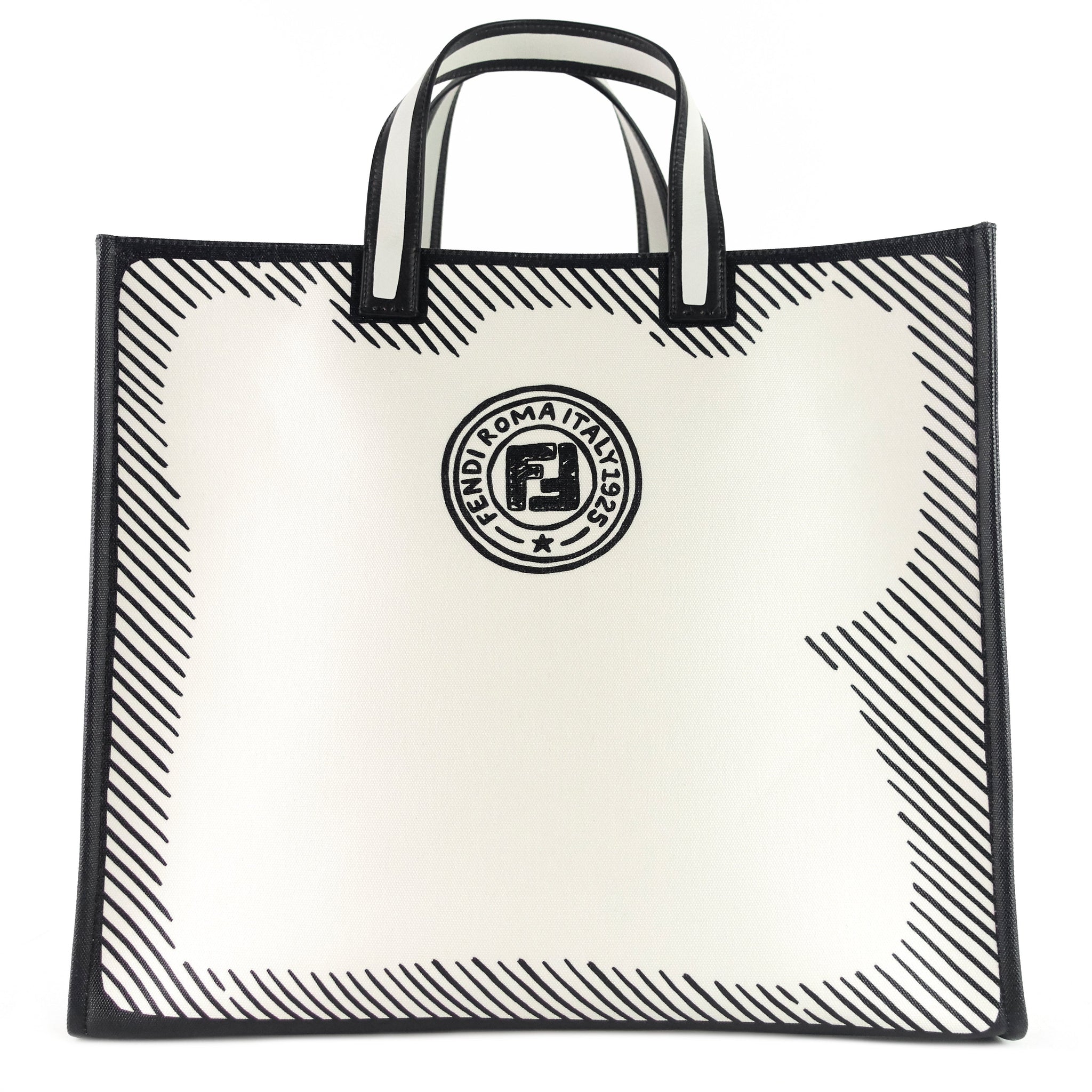 FENDI Joshua Vides Coated Canvas Tote Bag