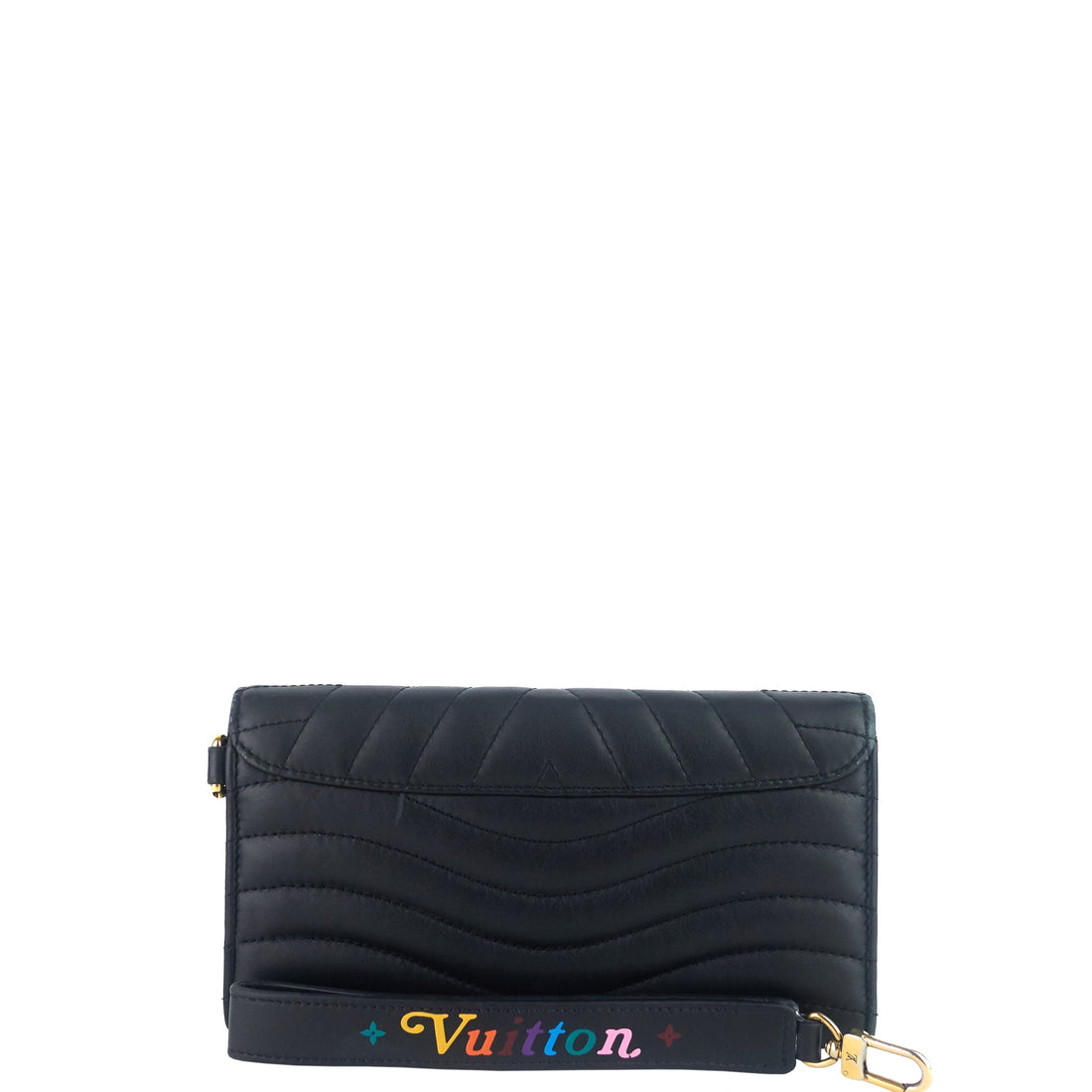 LOUIS VUITTON New Wave Calfskin Leather Long Wallet Bag