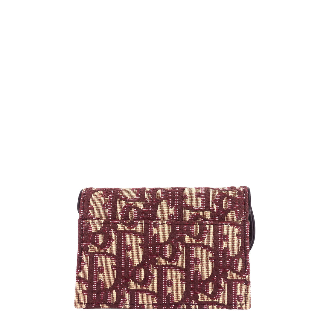 DIOR Saddle Lotus Dior Oblique Jacquard Wallet