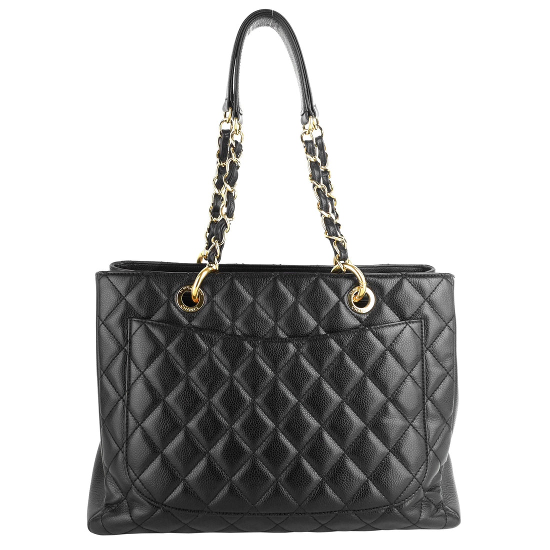 CHANEL Grand Shopping Tote GST Large Caviar Leather Bag