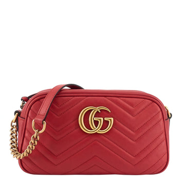 GUCCI GG Marmont Small Matelasse Calfskin Shoulder Bag