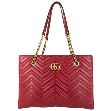 GUCCI GG Marmont Medium Matelasse Leather Tote Bag