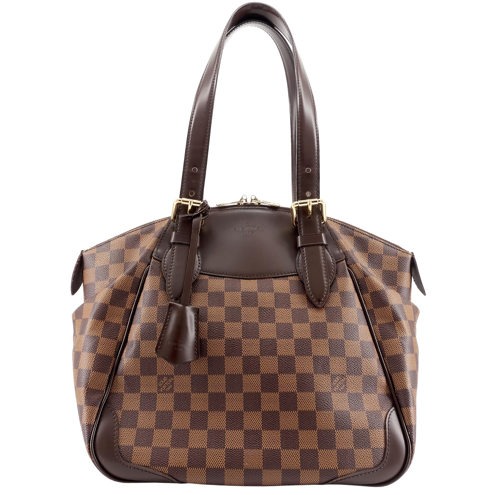 LOUIS VUITTON Verona MM Damier Ebene Canvas Bag
