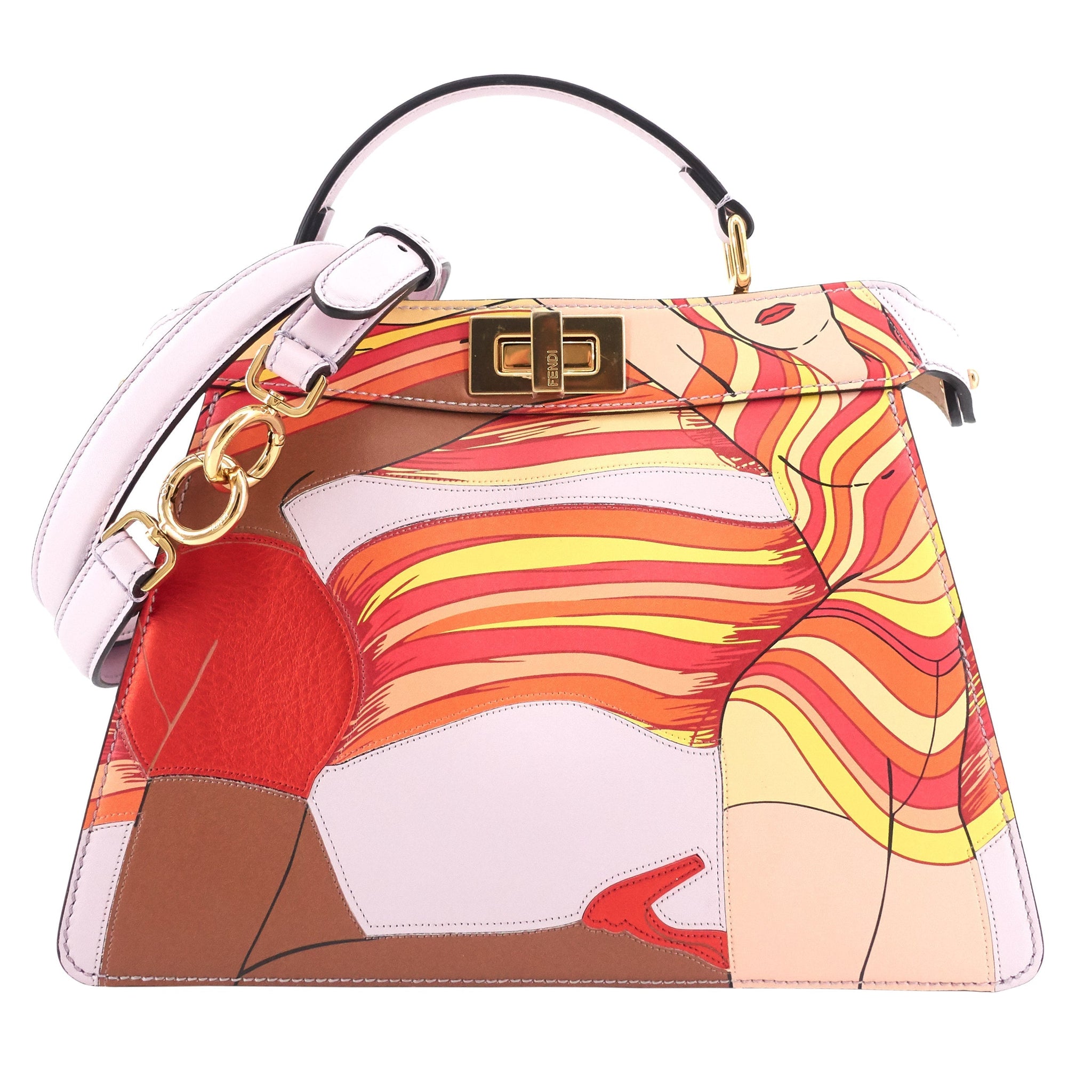 FENDI 2022 Bikini Girls Small Peekaboo ISeeU Bag