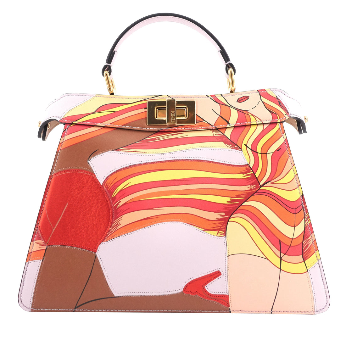 FENDI 2022 Bikini Girls Small Peekaboo ISeeU Bag