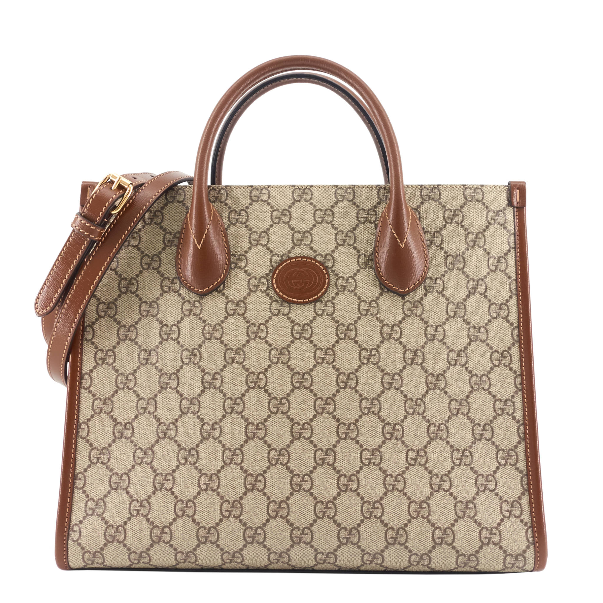 GUCCI GG Small Supreme Monogram Canvas Tote Bag
