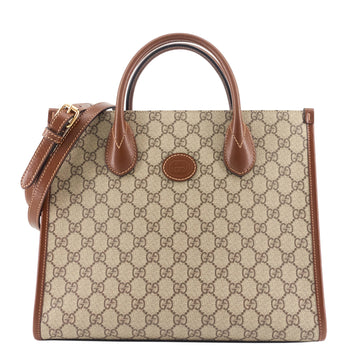 GUCCI GG Small Supreme Monogram Canvas Tote Bag