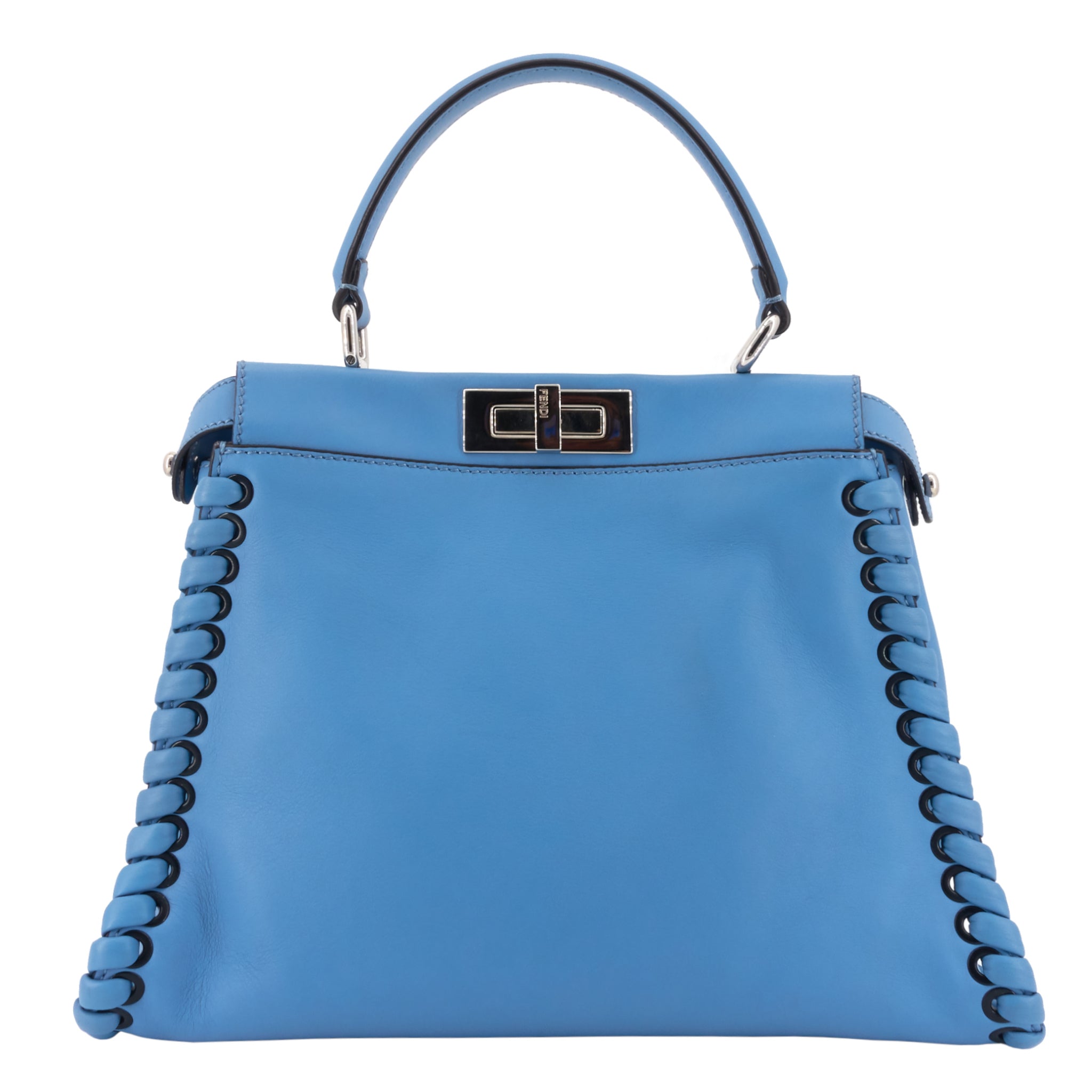 FENDI Peekaboo Medium Whipstitch Leather Bag