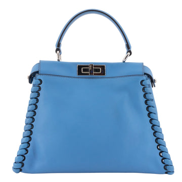 FENDI Peekaboo Medium Whipstitch Leather Bag