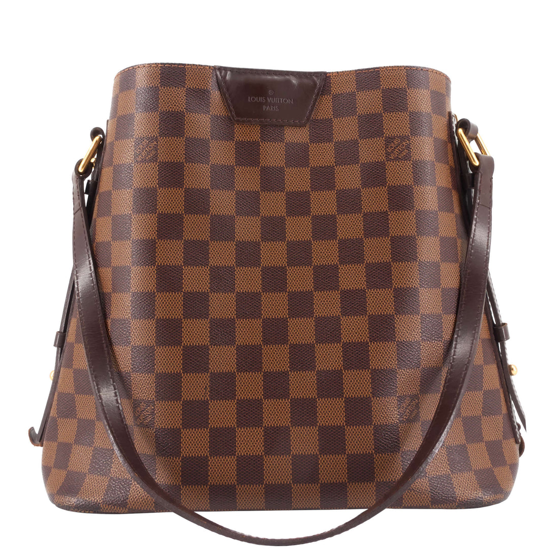 LOUIS VUITTON Cabas Rivington Damier Ebene Canvas Bag