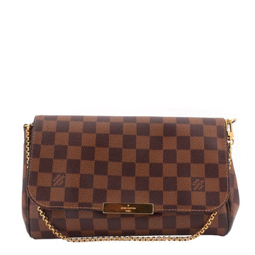 LOUIS VUITTON Favorite MM Damier Ebene Canvas Bag