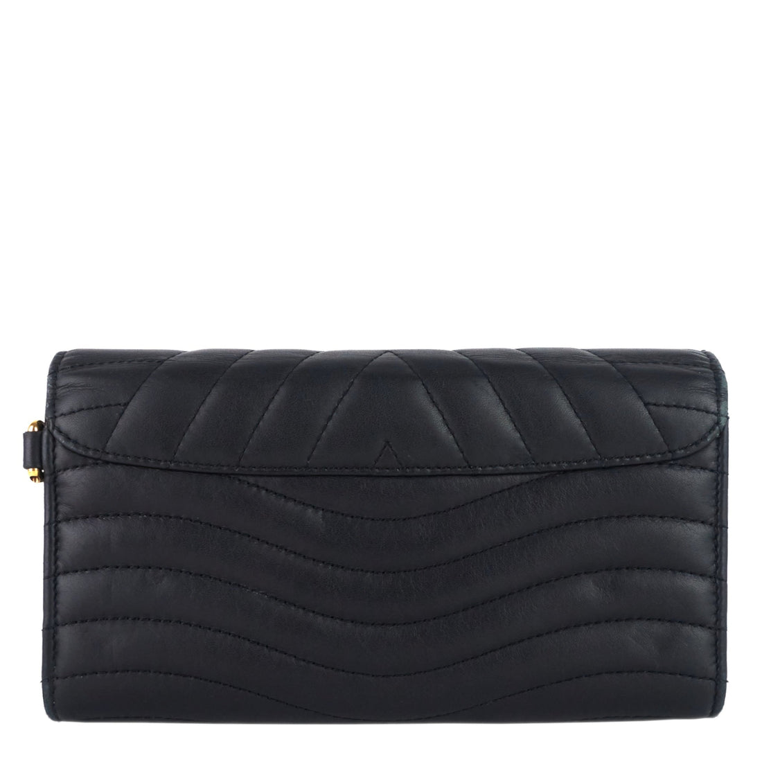 LOUIS VUITTON New Wave Calfskin Leather Long Wallet