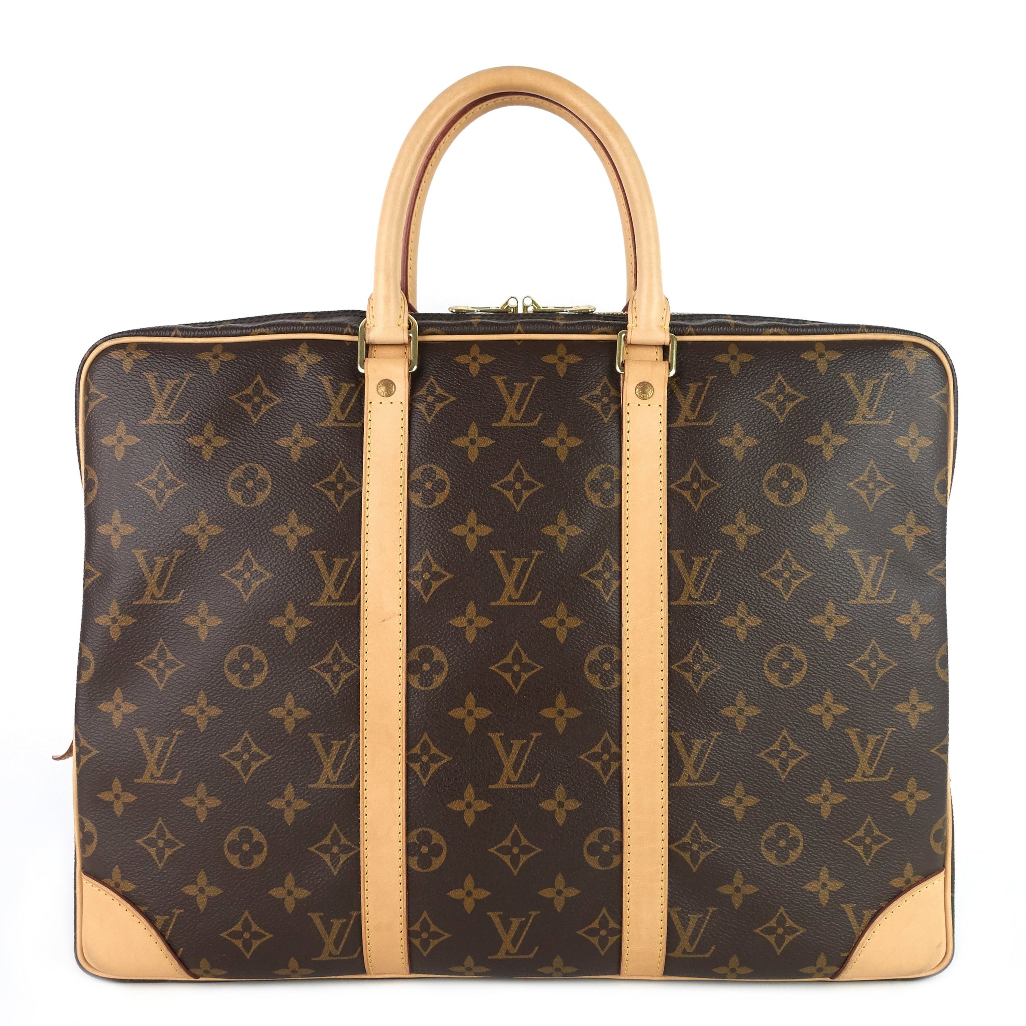 LOUIS VUITTON Porte-Documents Voyage Monogram Canvas Briefcase Bag