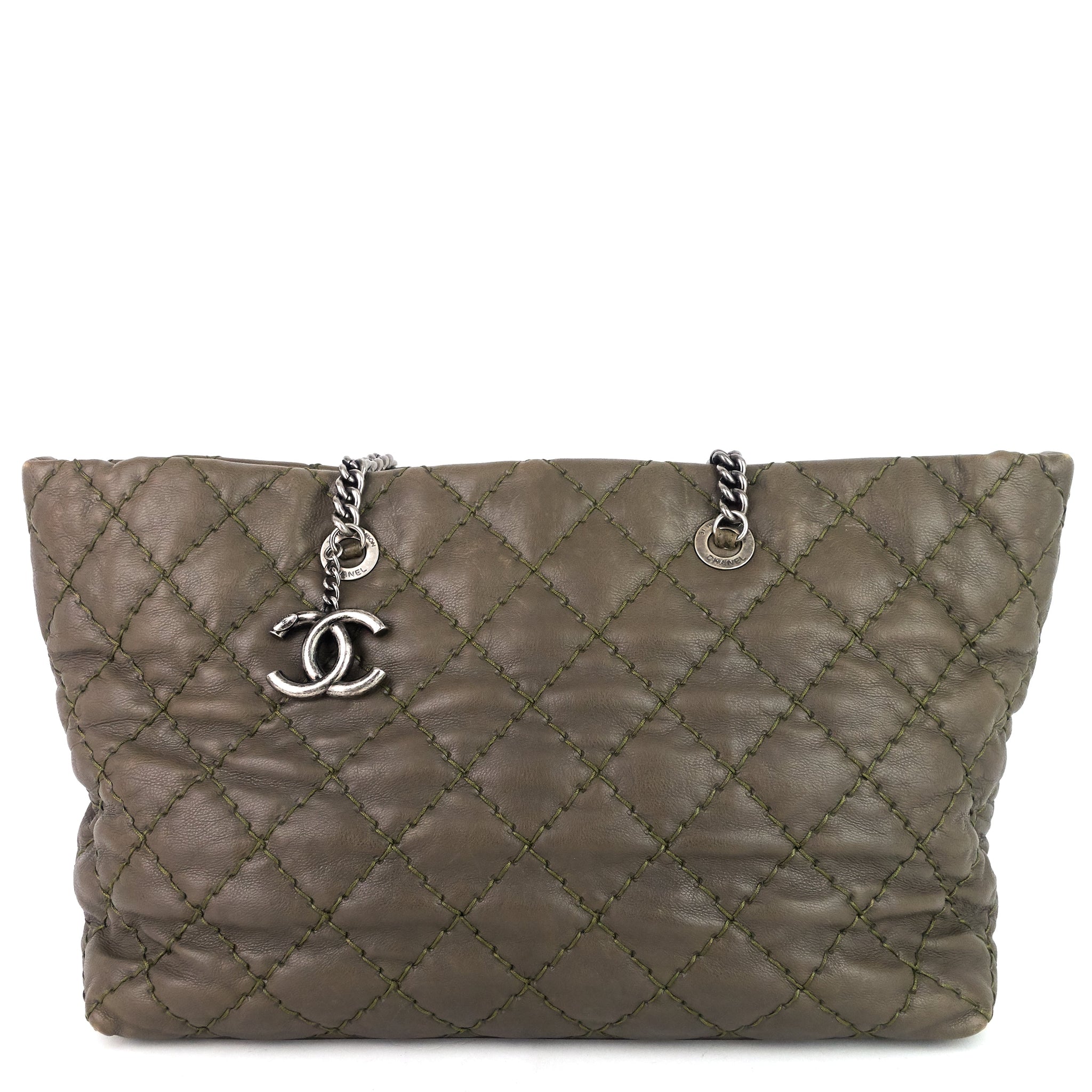CHANEL Ultimate Stitch Calfskin Shopping Tote Bag