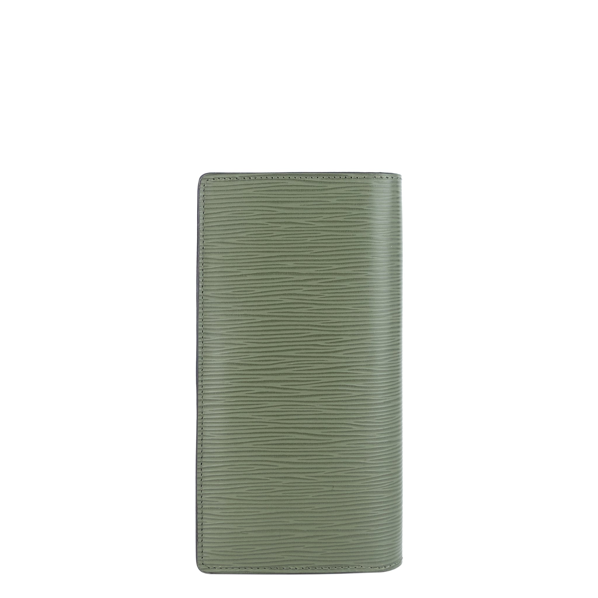 LOUIS VUITTON Brazza Green Epi Leather Wallet