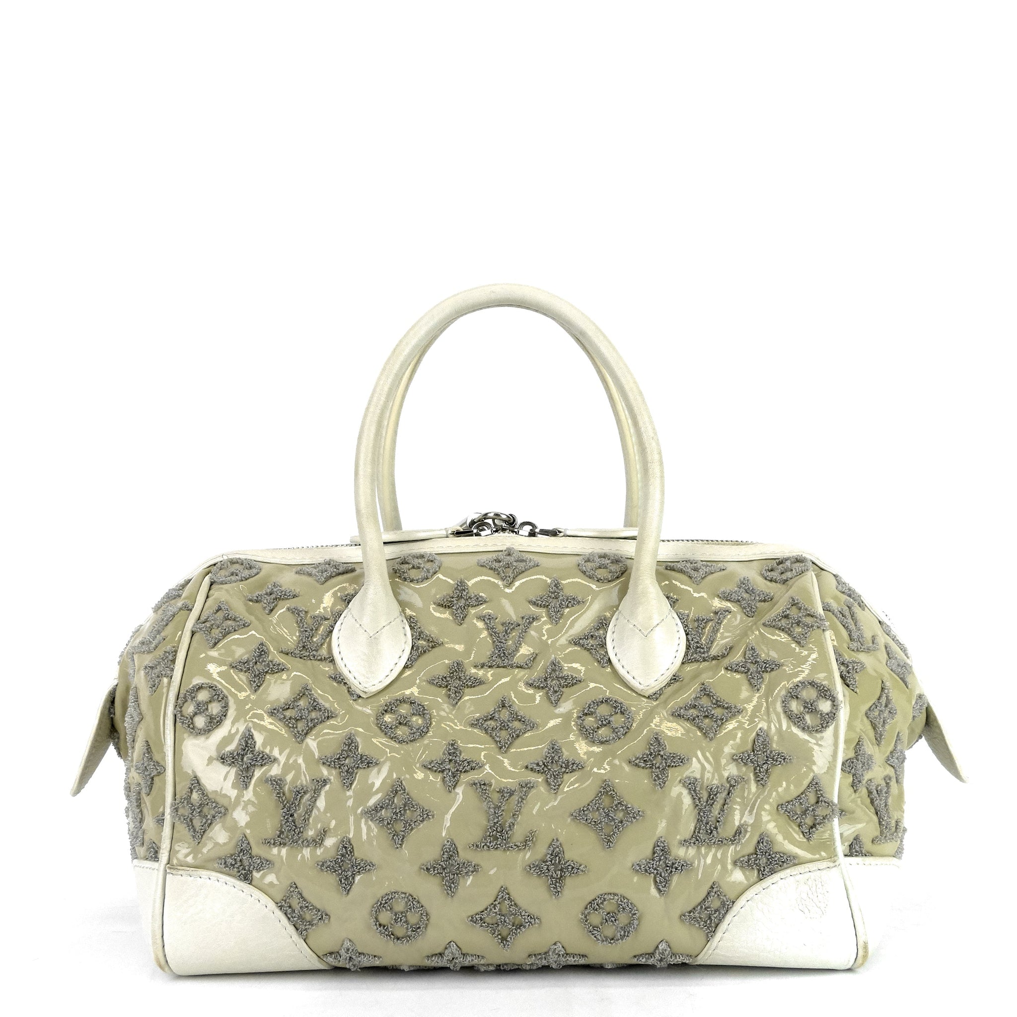 LOUIS VUITTON Monogram Bouclettes Speedy Round Bag