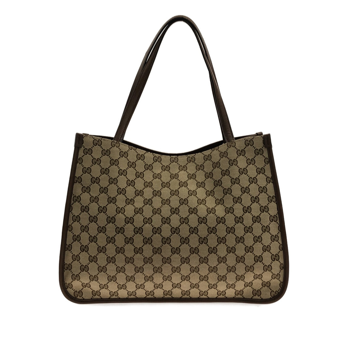 Brown Gucci GG Canvas Horsebit 1955 Tote Bag