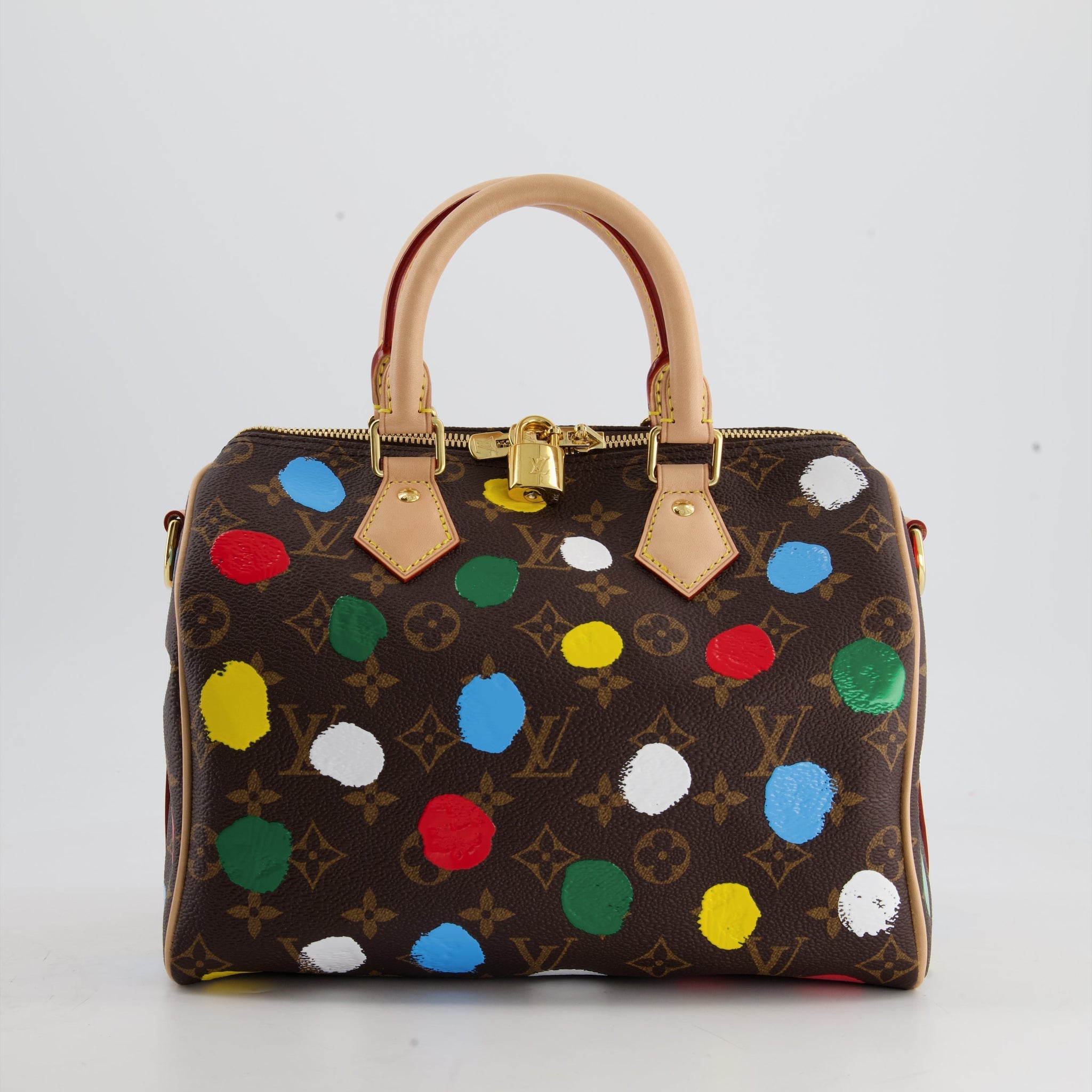 Louis Vuitton X Yayoi Kusama 25 Speedy Bag Bandoulière in Monogram Canvas