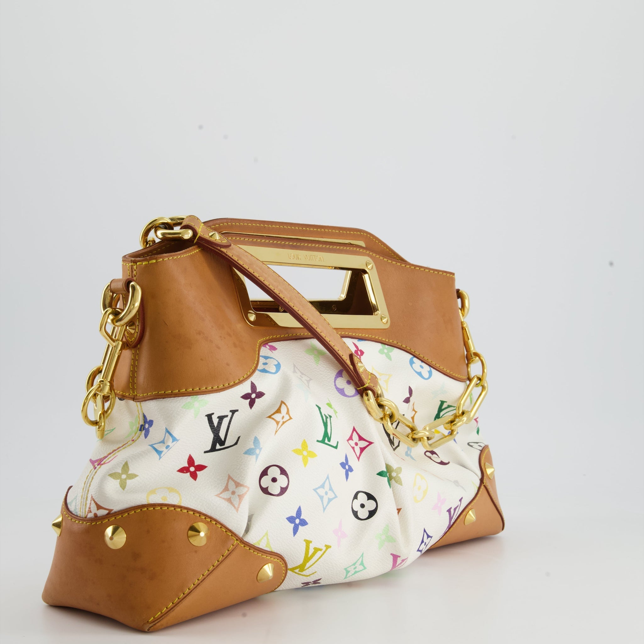 Louis Vuitton Murakami Monogram Multicolour Judy Bag with Gold Hardware