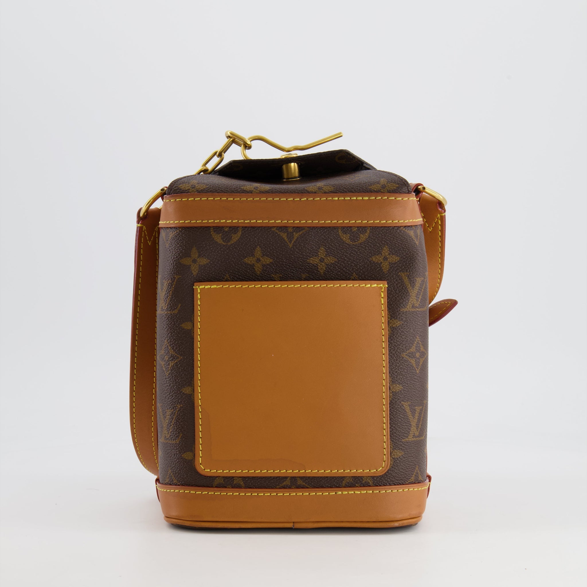 Louis Vuitton Brown Monogram Canvas Milk Box Bag with Gold Hardware