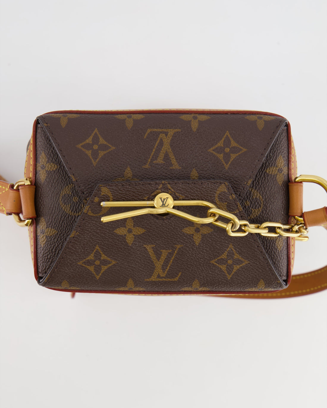 Louis Vuitton Brown Monogram Canvas Milk Box Bag with Gold Hardware
